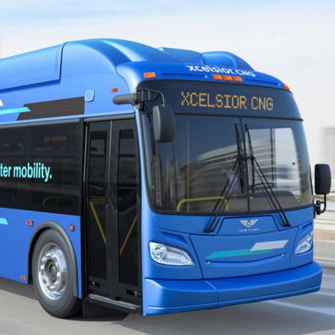New Flyer Xcelsior CNG transit bus increases sustainable transportation across North America